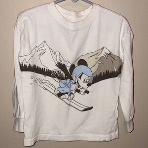 GAP Mickey Skiing Long Sleeve Tee